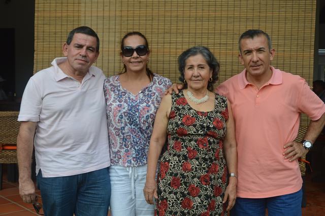Ernesto Charry,  Asterid Ríos, Alba María Varón y Germán Ríos.